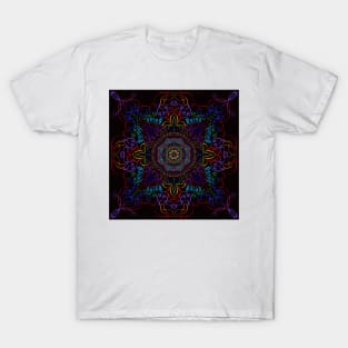 Brilliant on black mandala T-Shirt